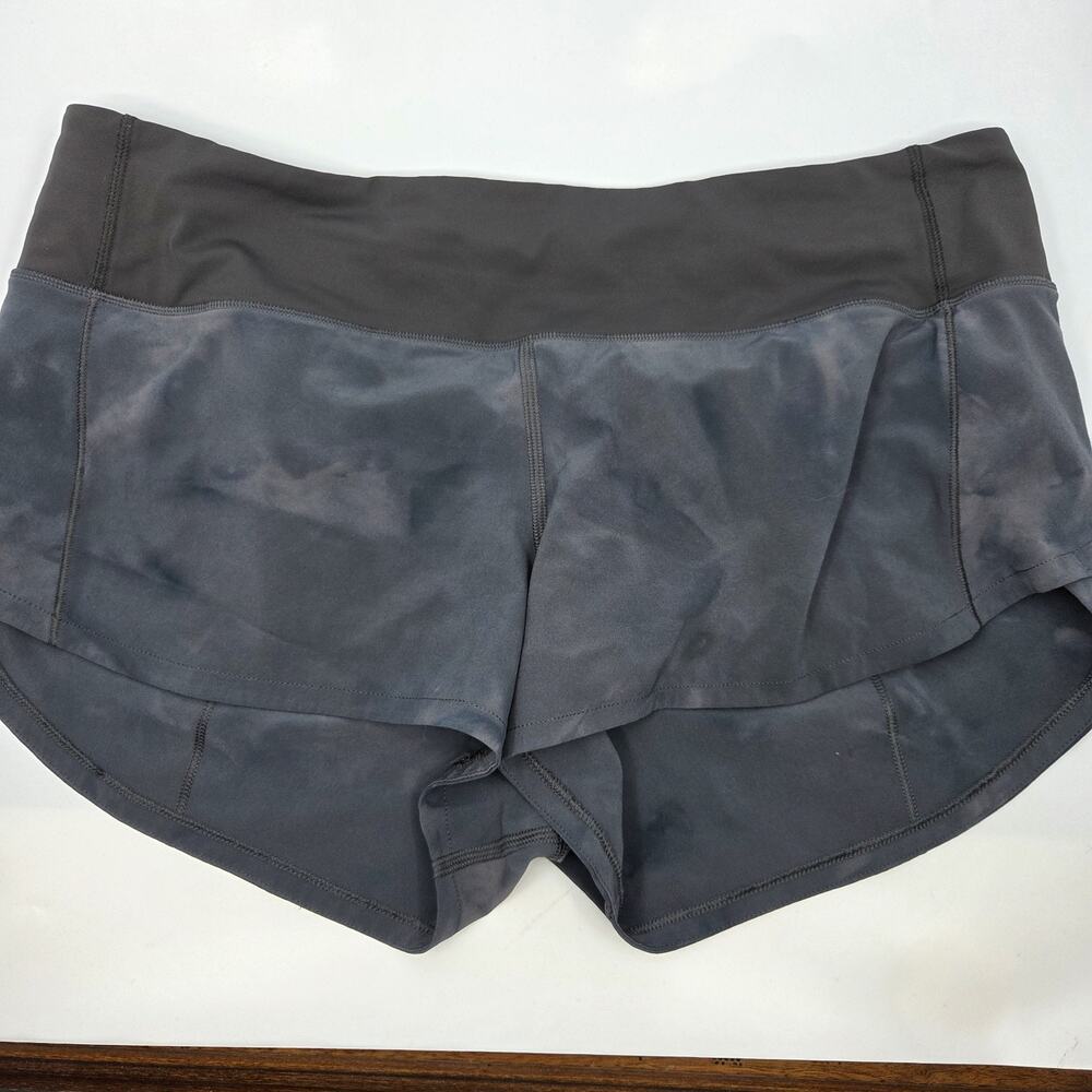 Lululemon Hotty Hot Shorts Women's Size 8 Charcoal Gray 2.5" Lined Running Gym